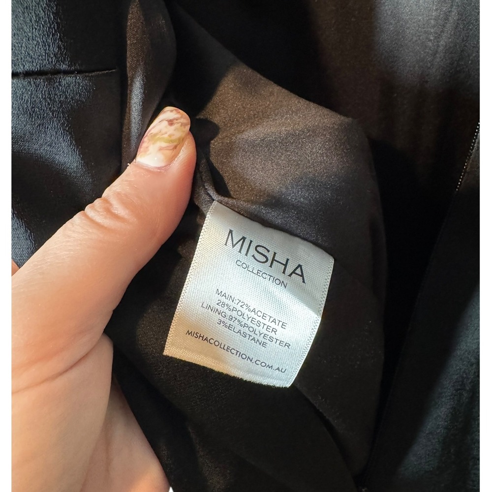 Misha Collection Kaela Pantsuit Black Sleeveless Jumpsuit *Missing Belt* 8 - Picture 7 of 9